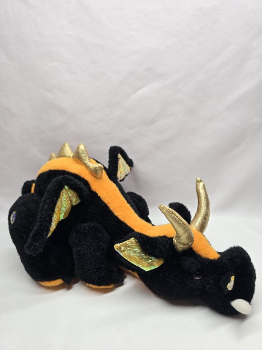 GANZ Webkinz Lava Dragon HM463- No Code- Retired Stuffed Animal Toy Plush